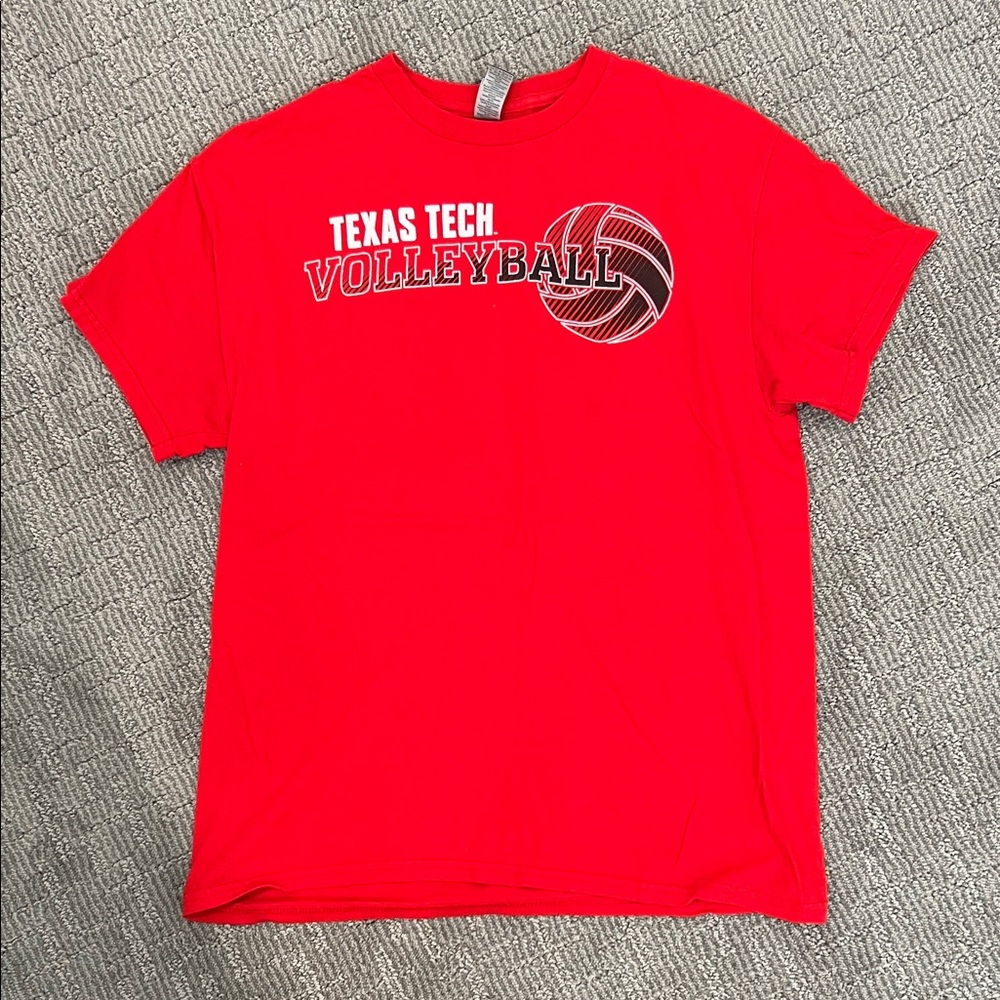Red Texas Tech Volleyball Women's Short Sleeve Tee